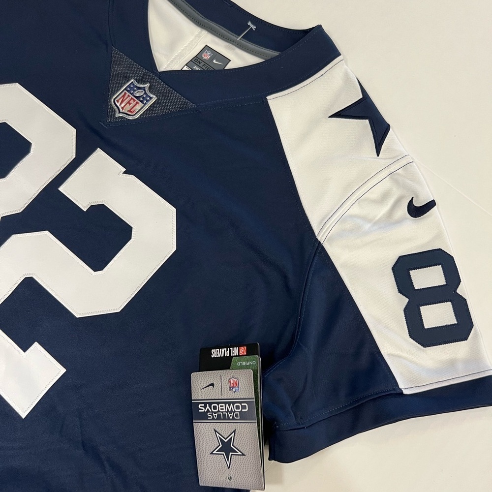 NFL Blue and White Boxy Fitted Jersey - Picture 5 of 16